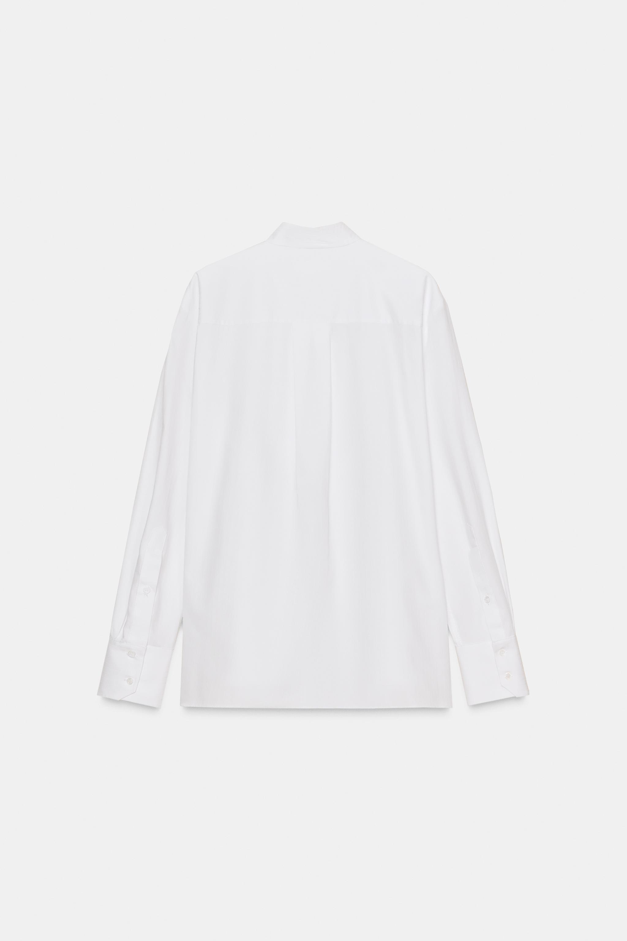 ZW COLLECTION BIB-FRONT POPLIN SHIRT